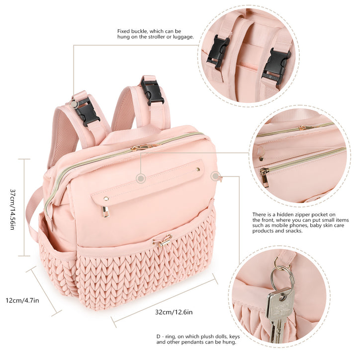 Fashionable backpack with braided design Stornfield