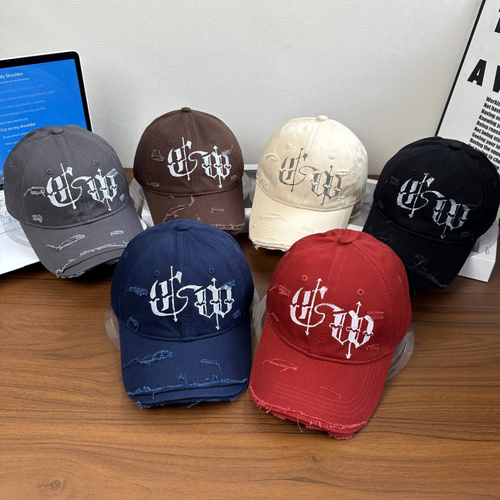 Men's Distressed Graphic Embroidered Cap Stornfield