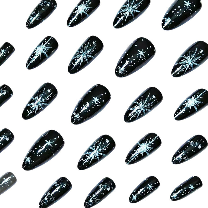 Glamorous Art Nails with Sparkling Star Design Stornfield