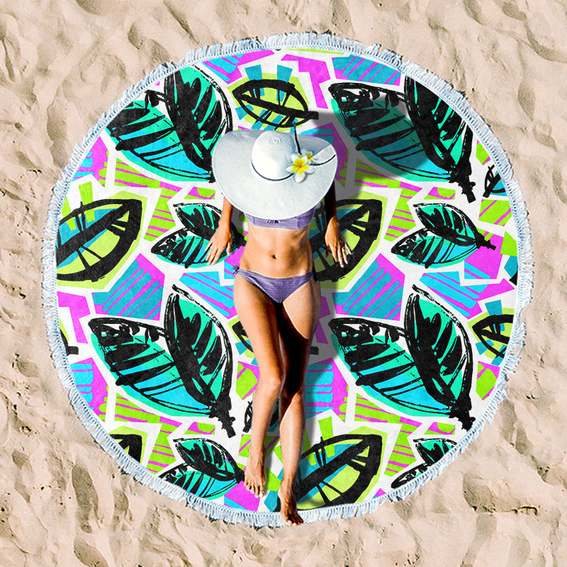 Rundstrand towel with unique sunset design Stornfield