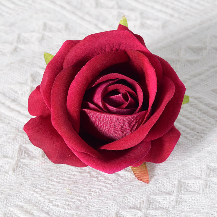 Decorative Velvet Rose Pin Brooch