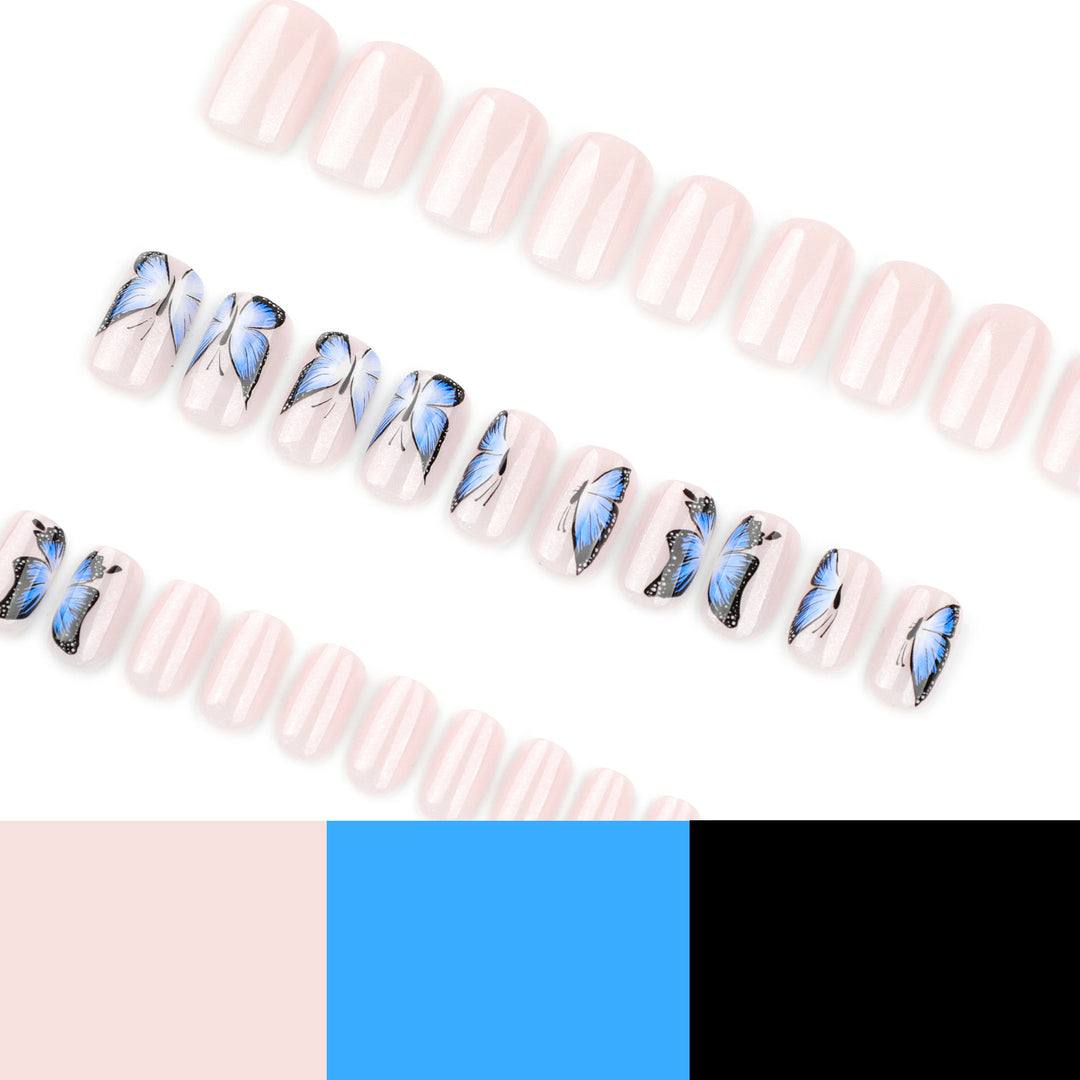 Artificial Nail Art with Butterfly Design Stornfield