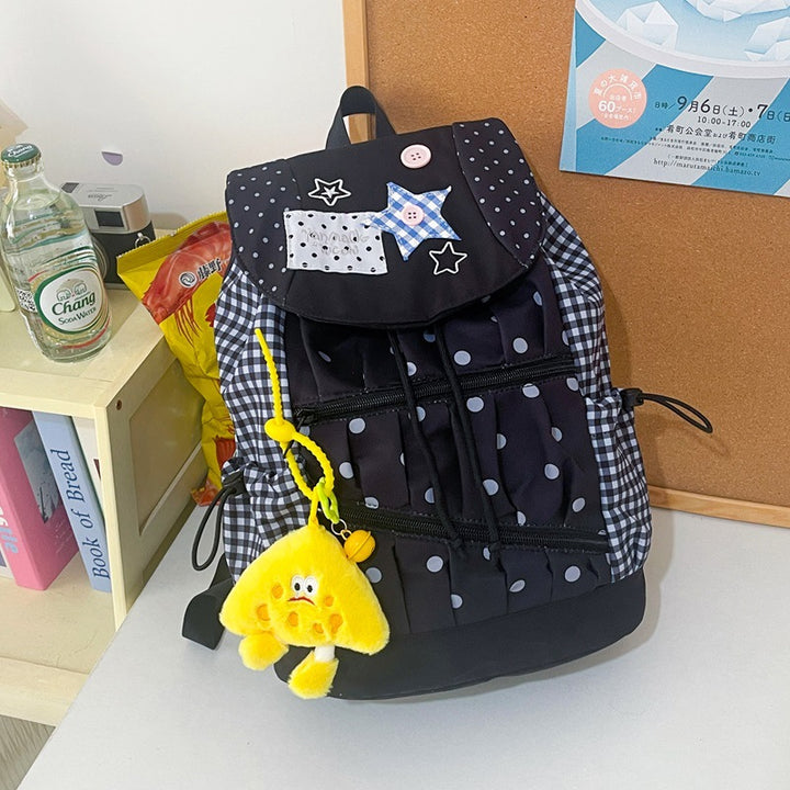 Playful Graphic Drawstring Backpack Stornfield