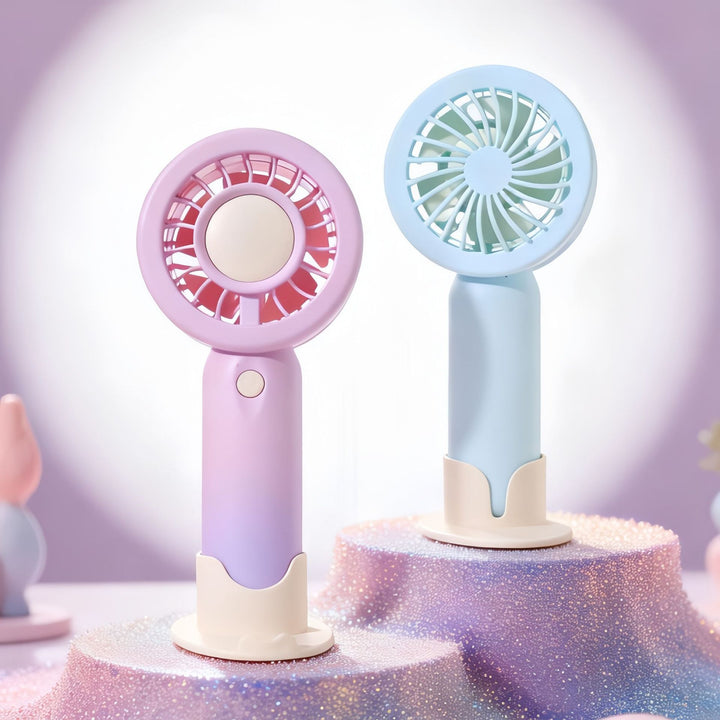 Women Portable Mini Fan with LED Lighting Stornfield