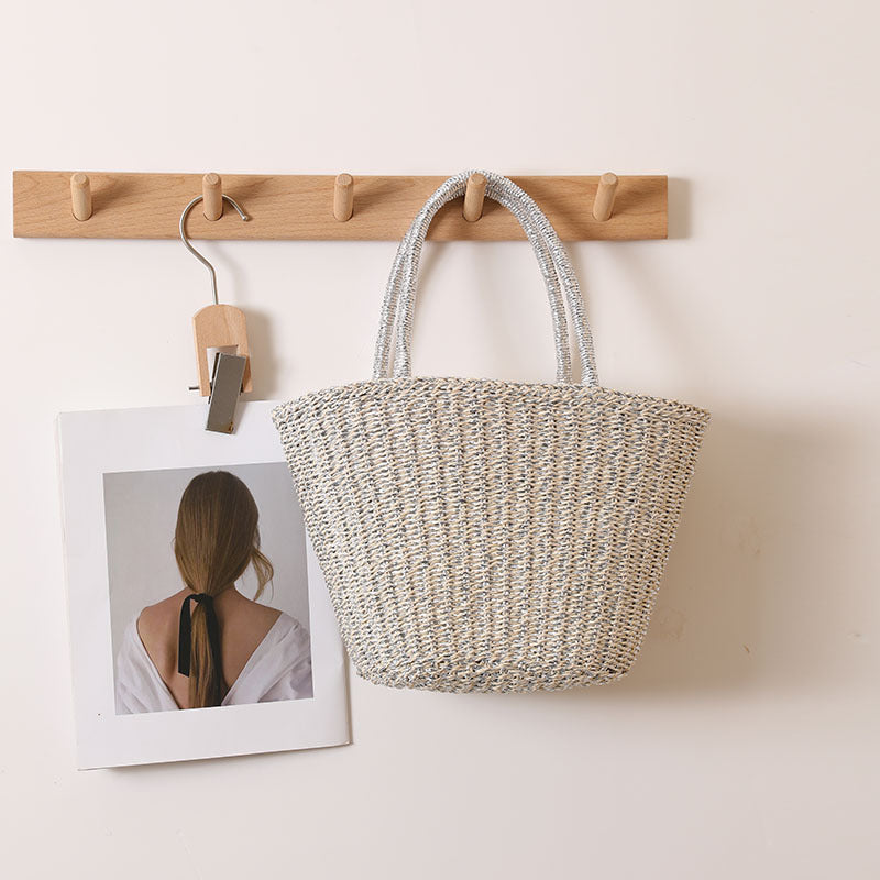 Handcrafted basket bag with sturdy handles Stornfield