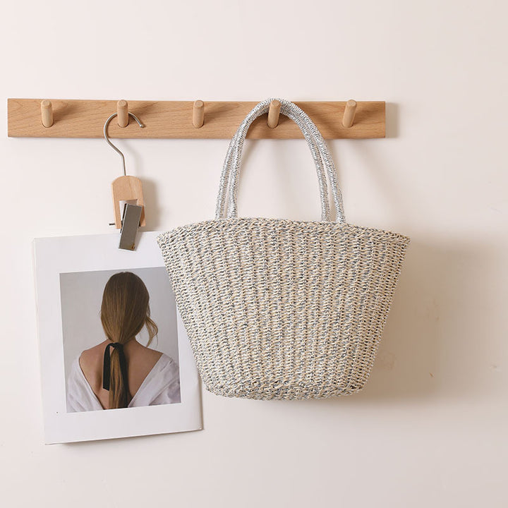Handcrafted basket bag with sturdy handles Stornfield