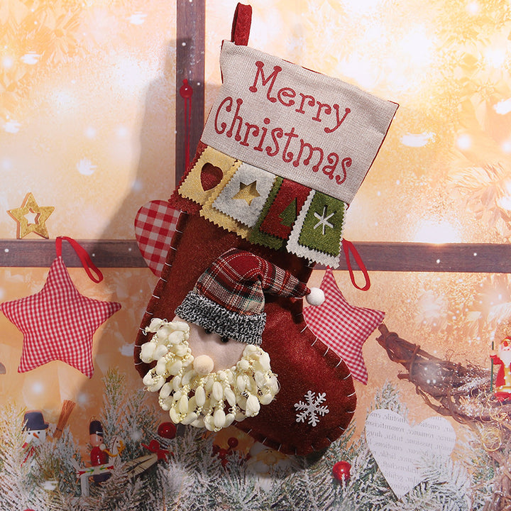 Cute Christmas stocking with reindeer motif Stornfield