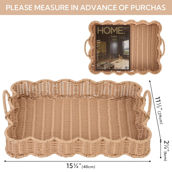 Natural Woven Storage Tray Stornfield