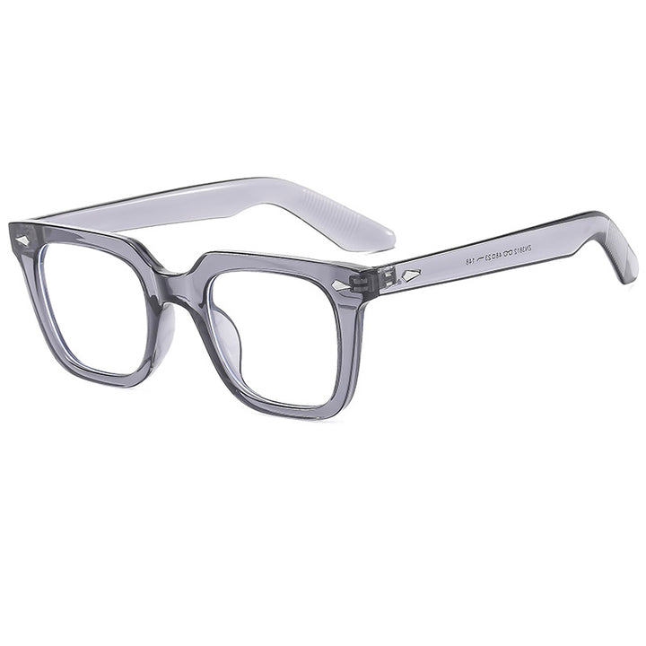 Ladies fashionable glasses with oversized, transparent frame Stornfield