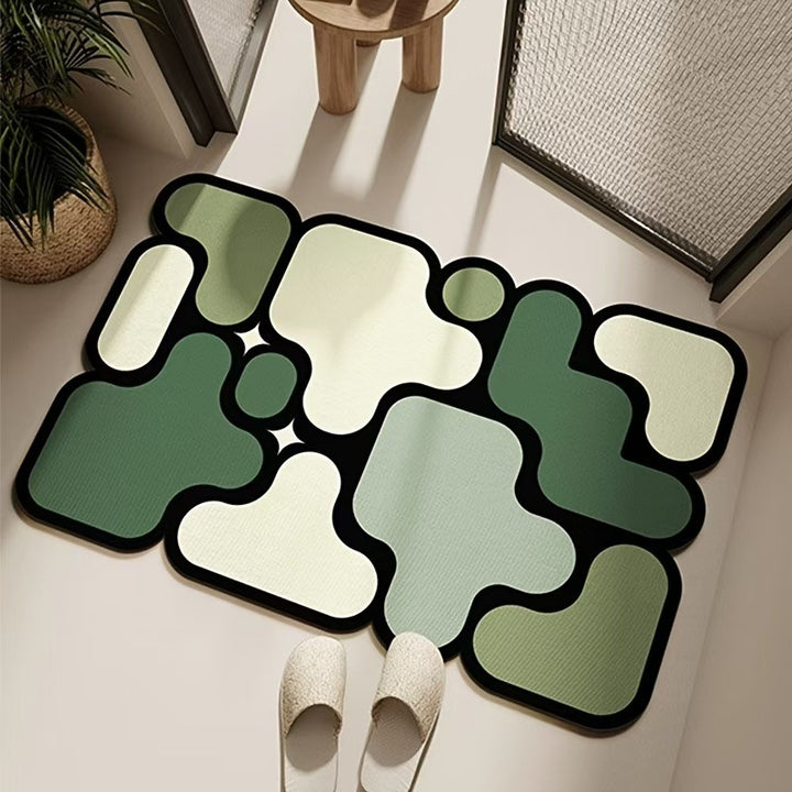 Modern Abstract Floor Mat Stornfield