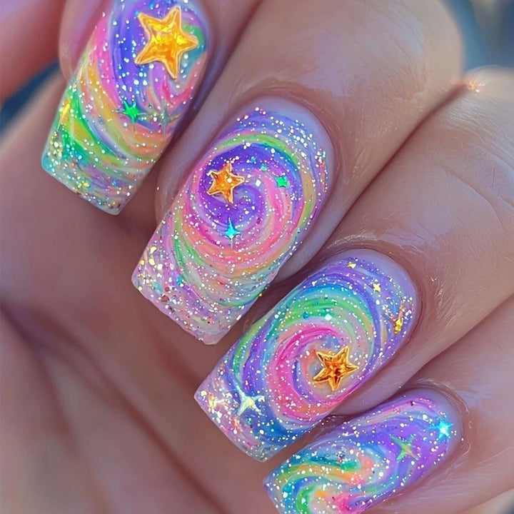 Iridescent Acrylic Nail Enhancements Stornfield