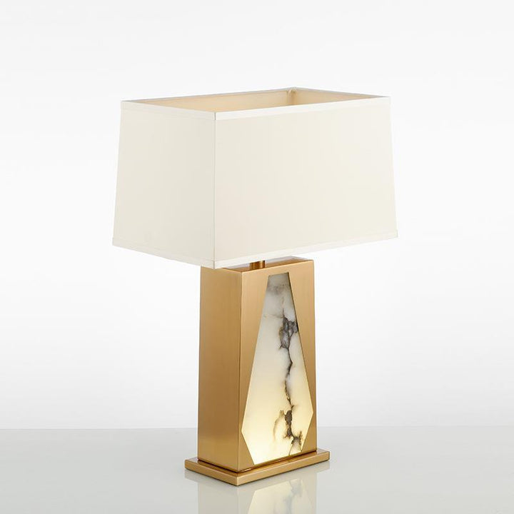 Decorative Table Lamp with Elegant Alabaster Design
