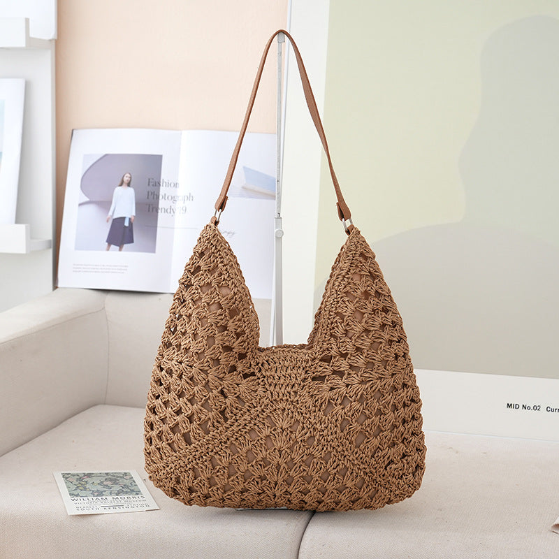 Handmade shoulder bag made from natural materials Stornfield