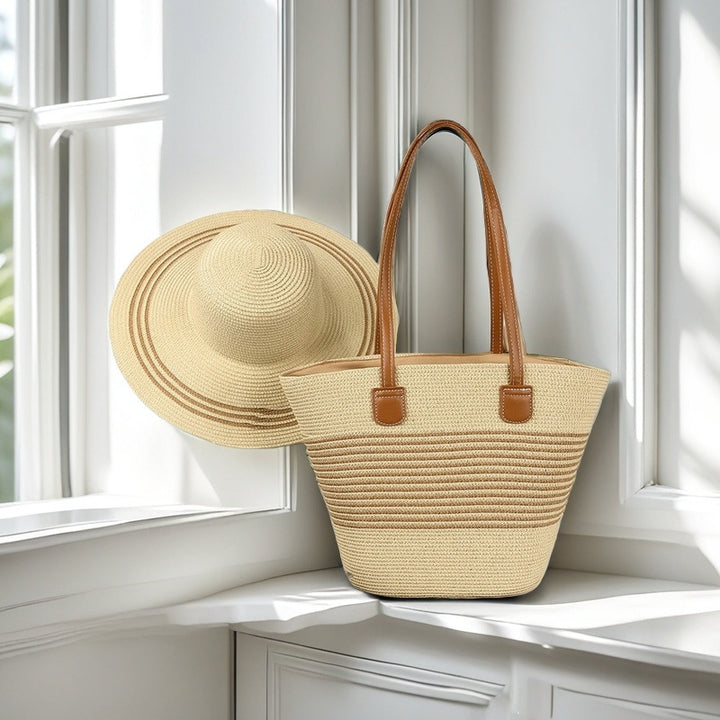 Beach bag with colorful stripes Stornfield