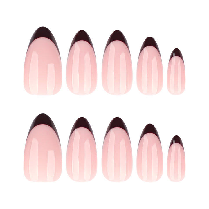 Elegant Stiletto Fake Nails with Gradient and Shine Stornfield