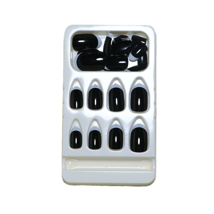 Elegant French Tip Press-On Nail Set Stornfield