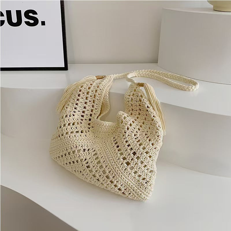 Hand-knotted Macrame Shoulder Bag Stornfield