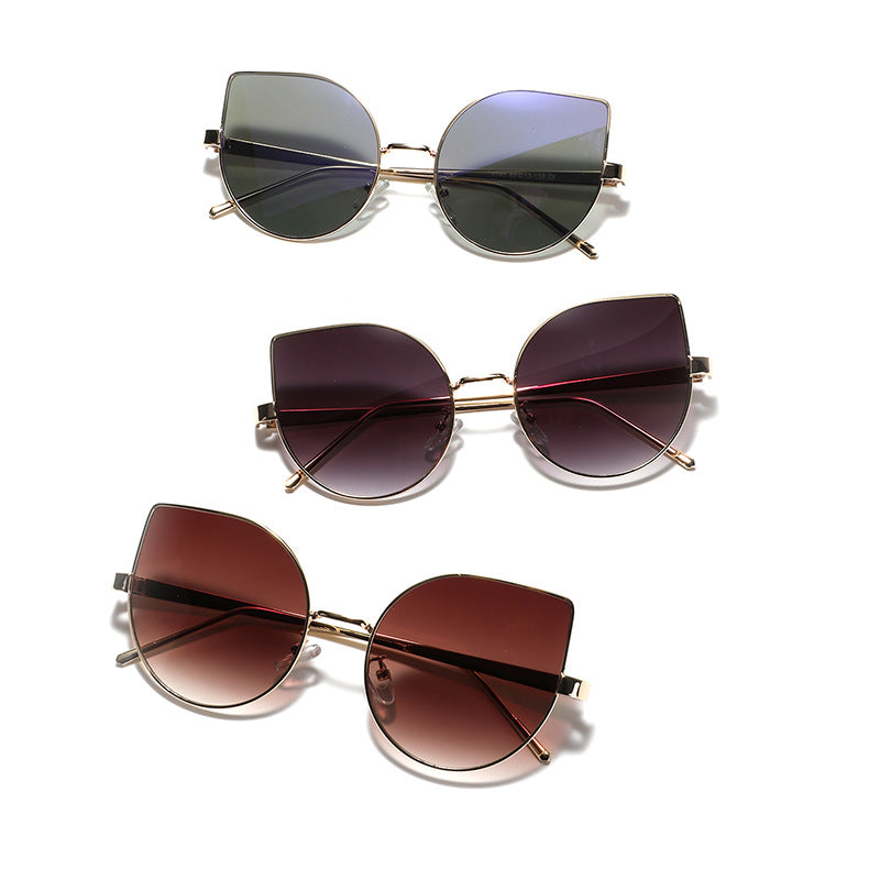 Ladies Cat-Eye Sunglasses with Polarized Lenses and Elegant Metal Frame Stornfield