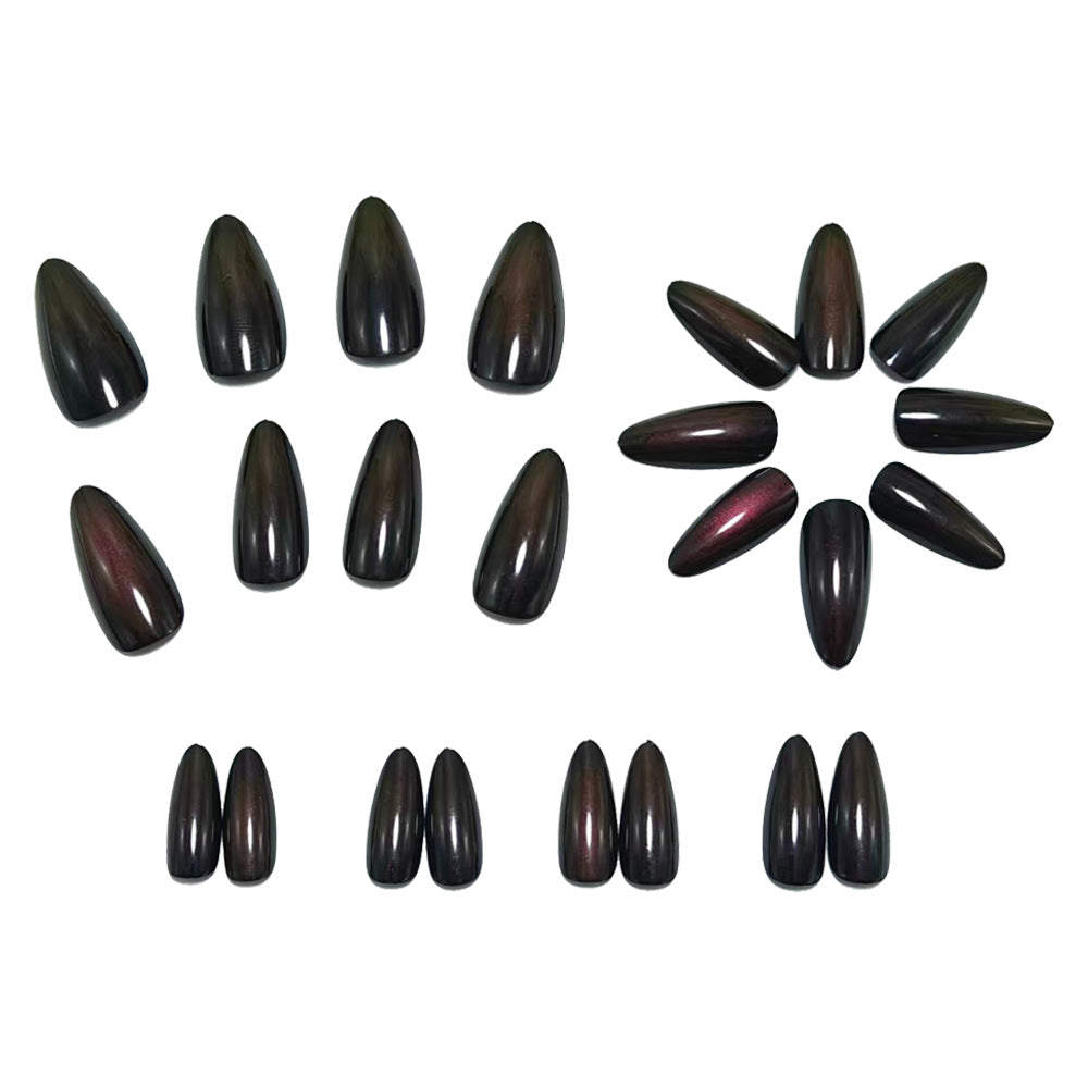 Artificial nails with high-gloss finish and gradient Stornfield