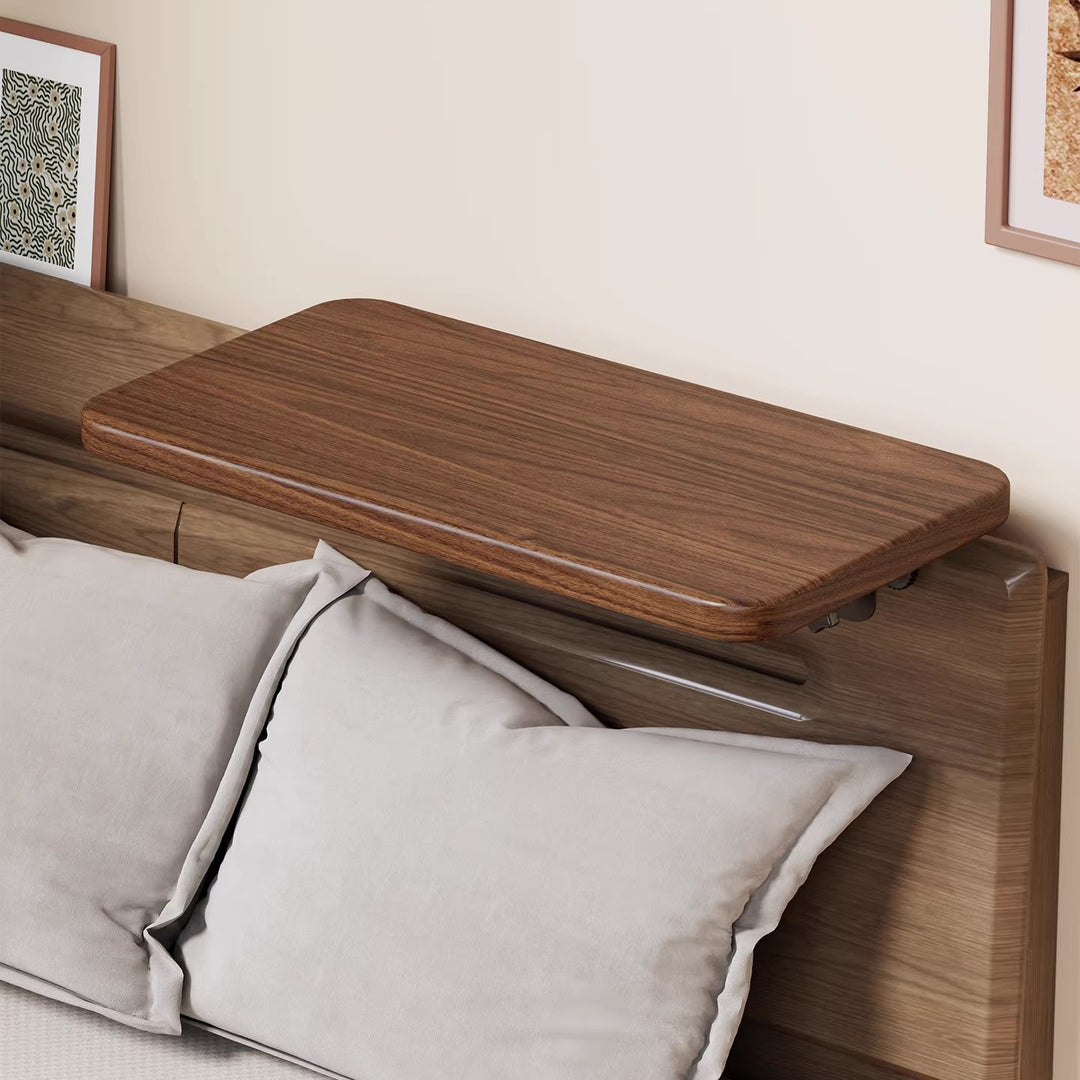 Slim Wall-Mounted Floating Bedside Shelf with Concealed Brackets
