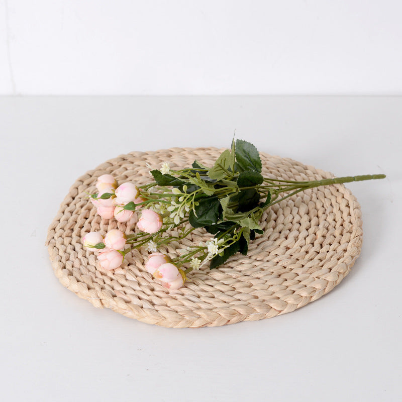 Elegant Faux Floral Rose Stem