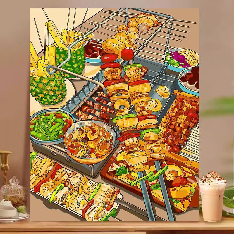 Dessert-Inspired Decorative Canvas Art Stornfield