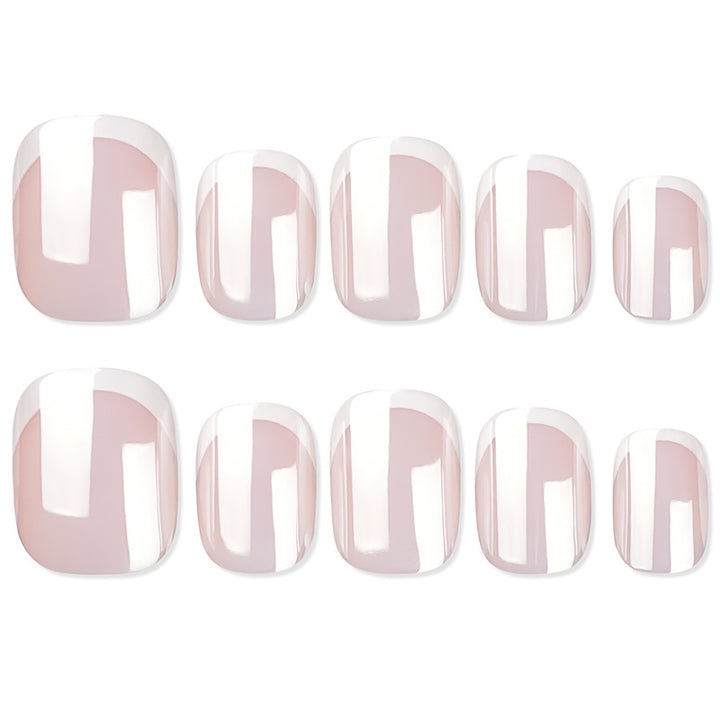 High-quality artificial nails with elegant French tips Stornfield