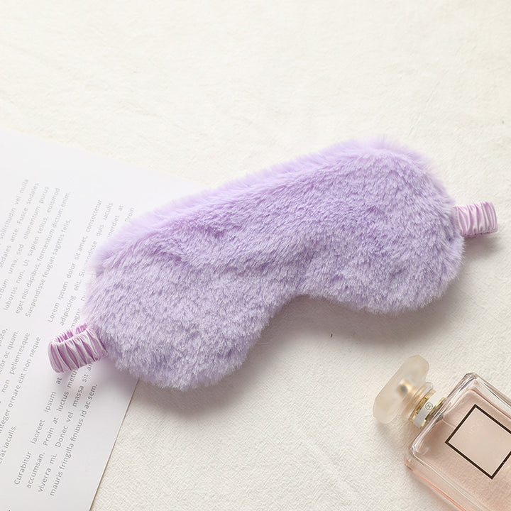 Women's soft plush sleep mask with ergonomic padding and elastic comfort band Stornfield