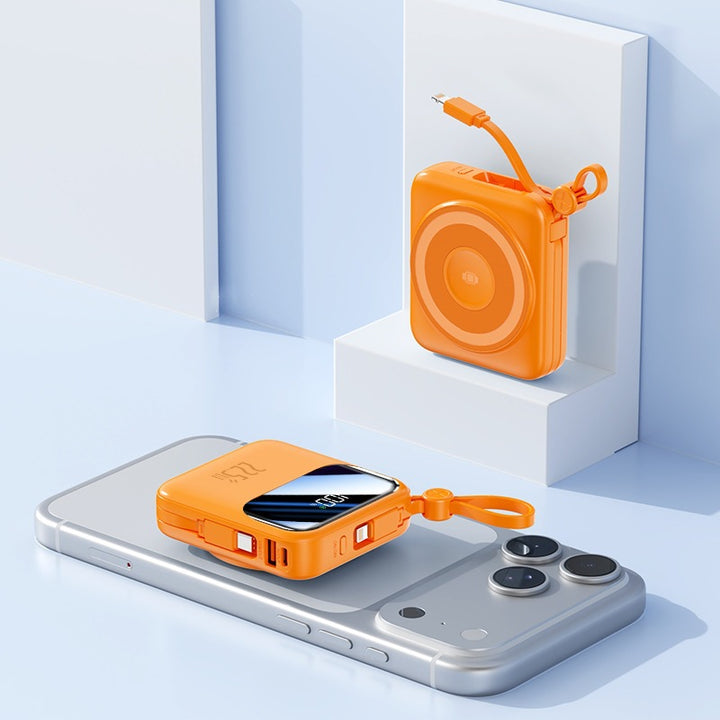 Portable power bank with innovative cable management system and fast charging function Stornfield