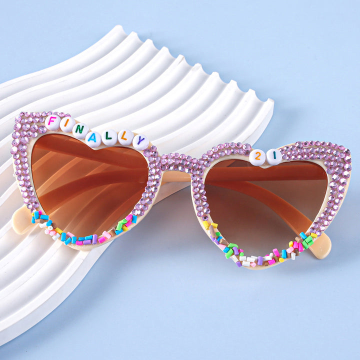 Decorative Birthday-Themed Fashion Sunglasses Stornfield