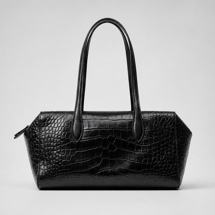 Crocodile Texture Satchel Bag