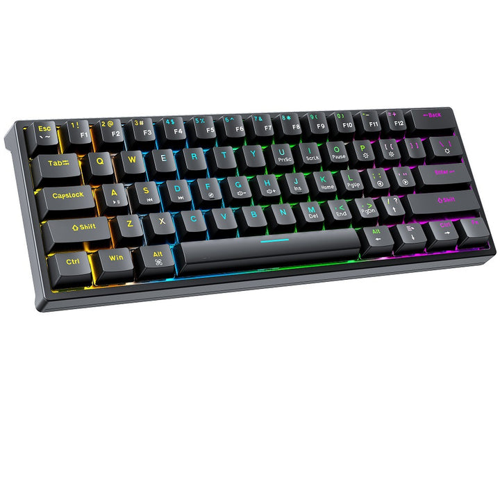 Compact Gaming Keyboard with Customizable Keys and Ergonomic Design Stornfield