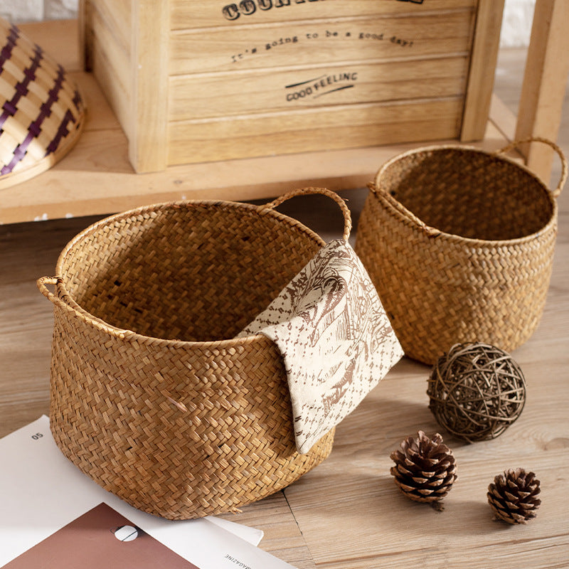 Unisex Stylish Storage Baskets made of Handwoven Natural Material Stornfield
