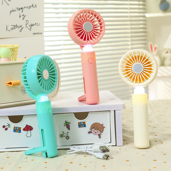Women Portable USB Lamp Fan with Innovative Design Stornfield