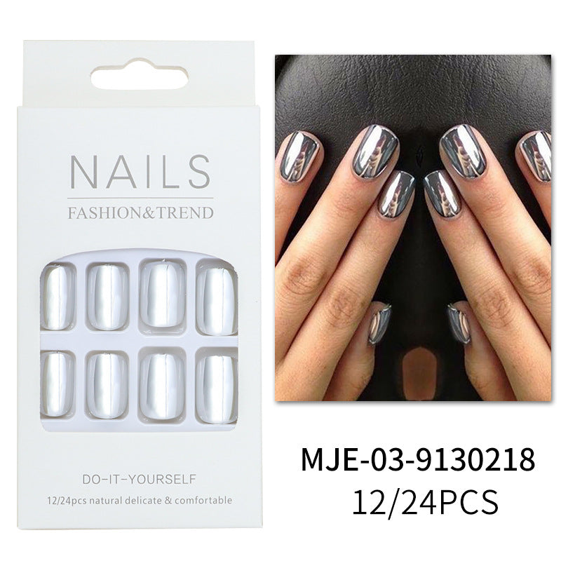 DIY Press-On Nail Set with Elegant Natural Finish Stornfield