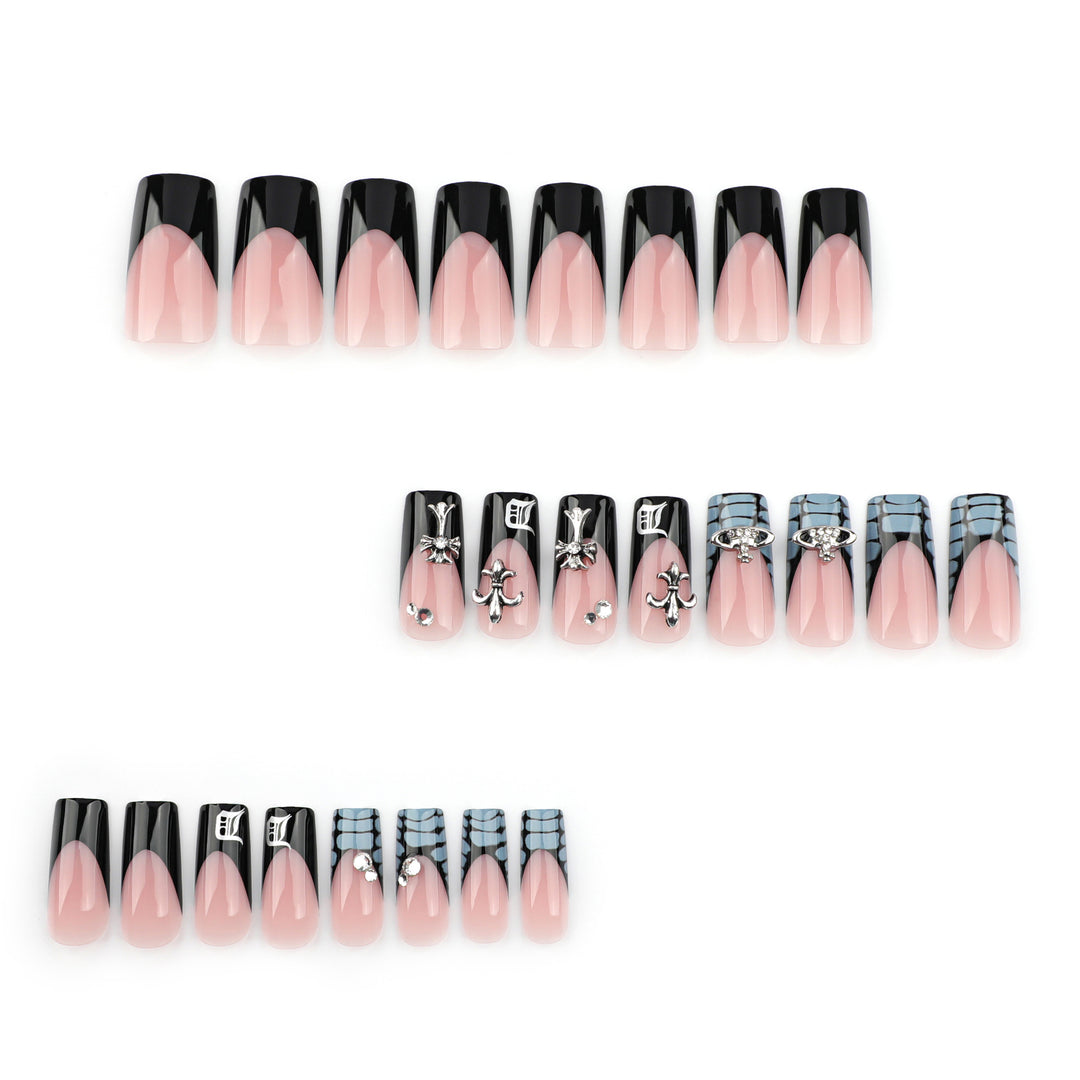 Artistic Nail Extensions with Decorative Design Stornfield