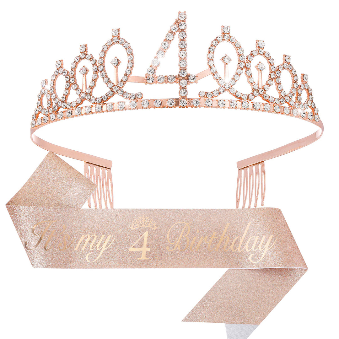 Ladies Crystal Princess Crown with 30 & Fabulous lettering Stornfield