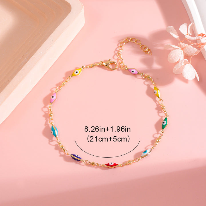 Colorful Evil Eye Charm Anklet Stornfield 1788164324