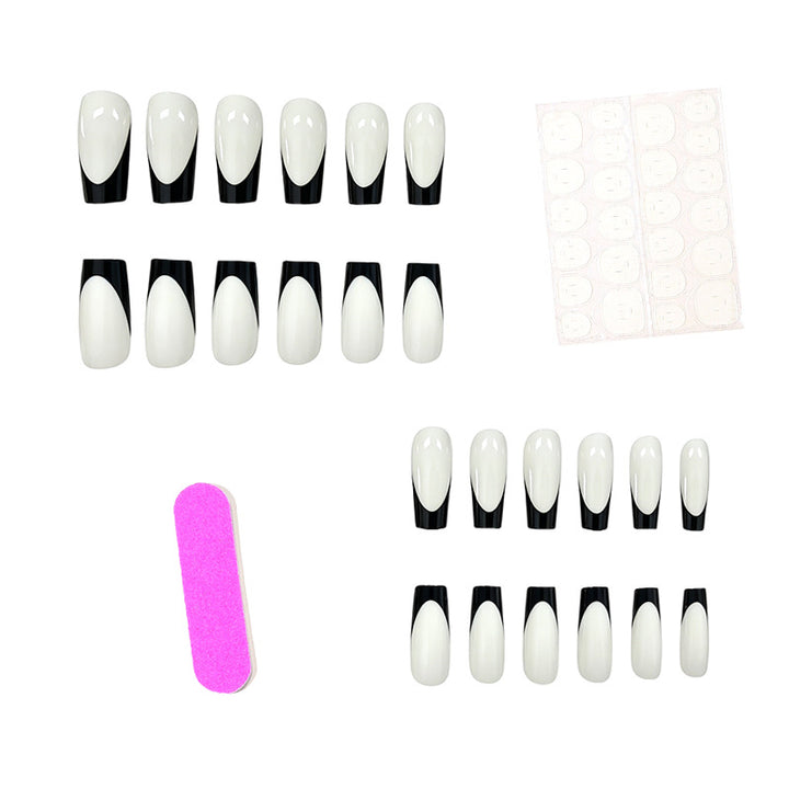 Elegant French Tip Press-On Nails Stornfield 1789915939