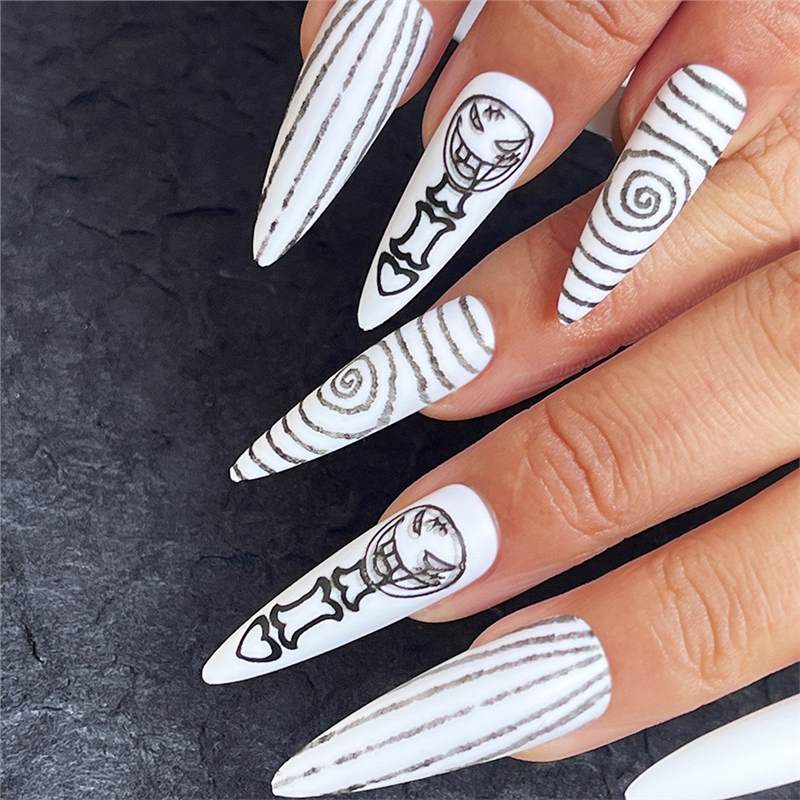 Artistic Thematic Press-On Nail Enhancements Stornfield