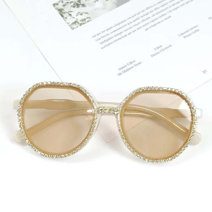 Women Glittering Oversized Sunglasses Stornfield