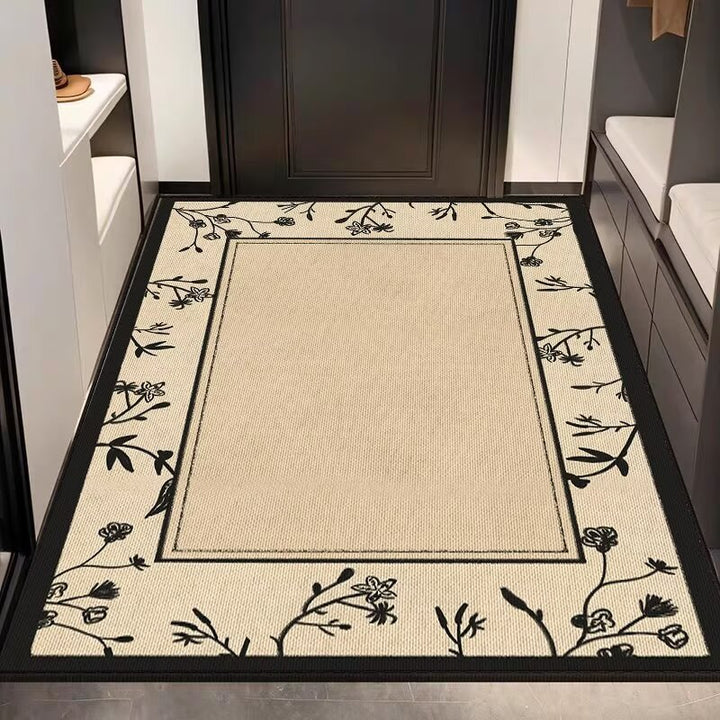 Elegant Textured Entryway Rug