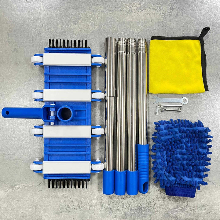 Professional telescopic stainless steel car wash and detailing mop kit Stornfield
