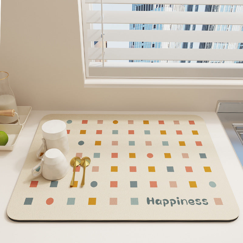 Geometric Patterned Kitchen Mat Stornfield