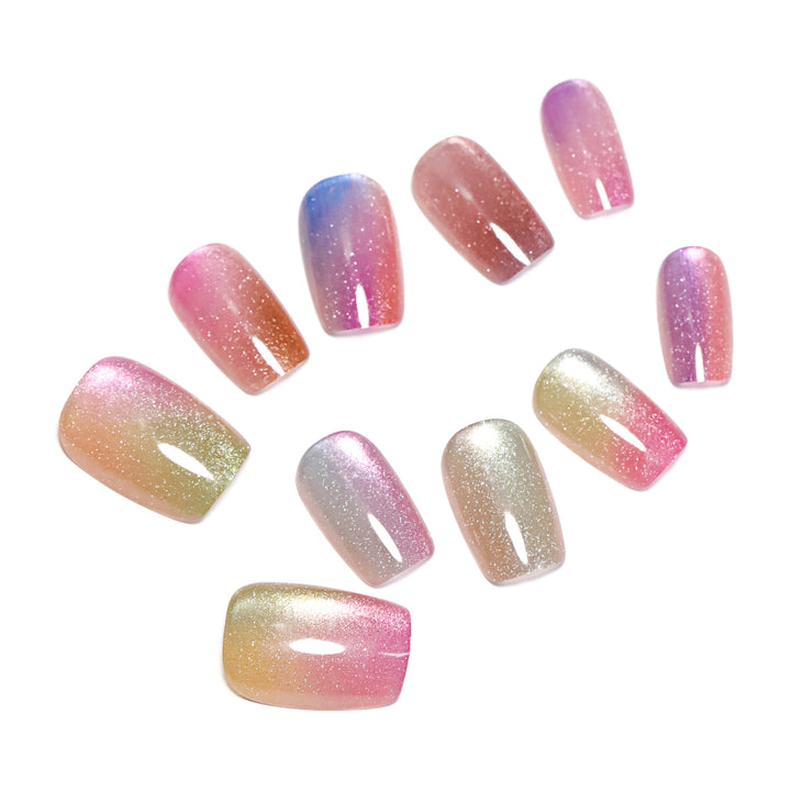 Artistic and colorful acrylic nails Stornfield