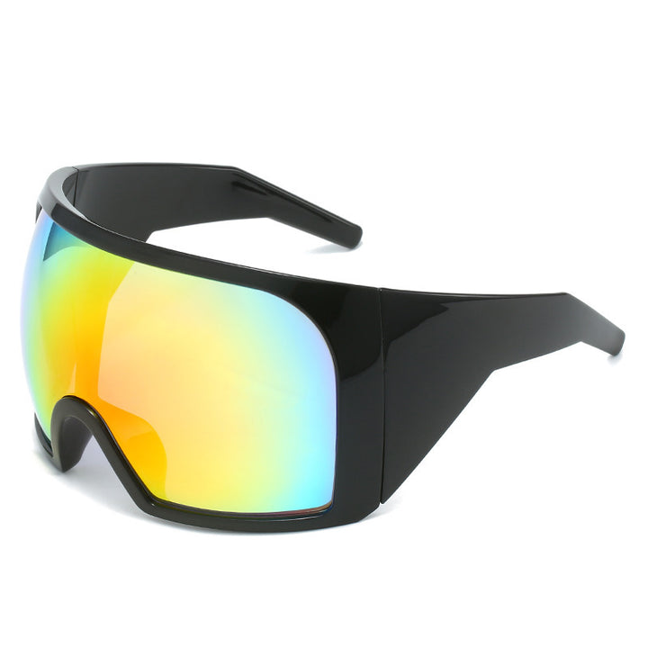 Oversized Shield Sunglasses with Enhanced UV Protection Stornfield