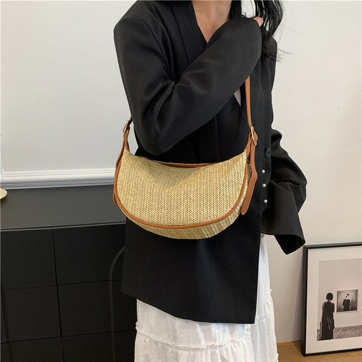 Vintage-Inspired Woven Crossbody Bag Stornfield
