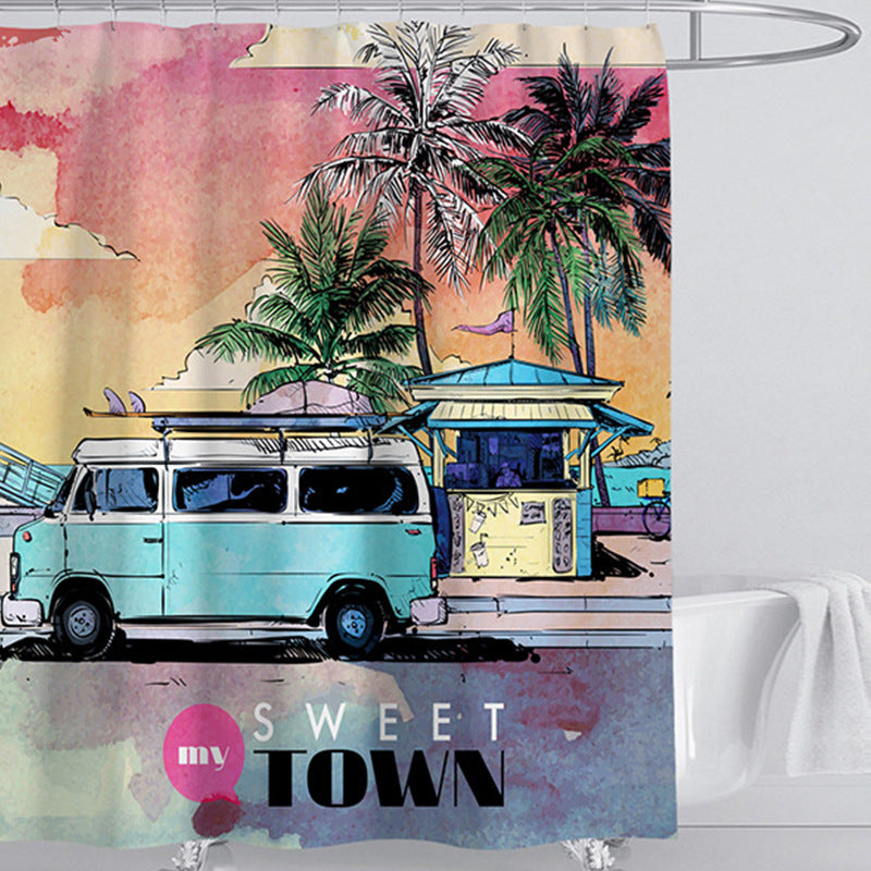 Beach-Themed Shower Curtain Stornfield