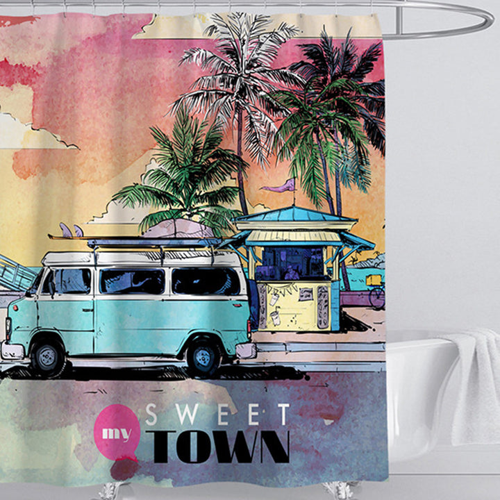 Beach-Themed Shower Curtain Stornfield