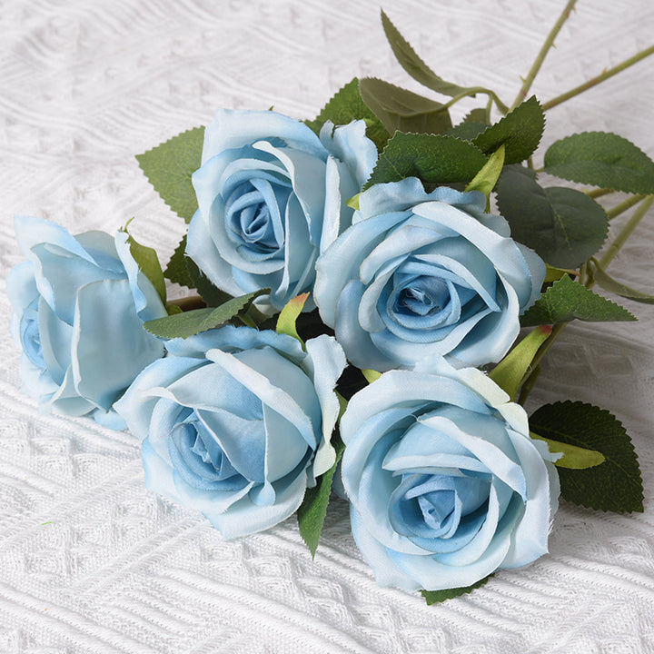 Realistic Silk Rose Decoration
